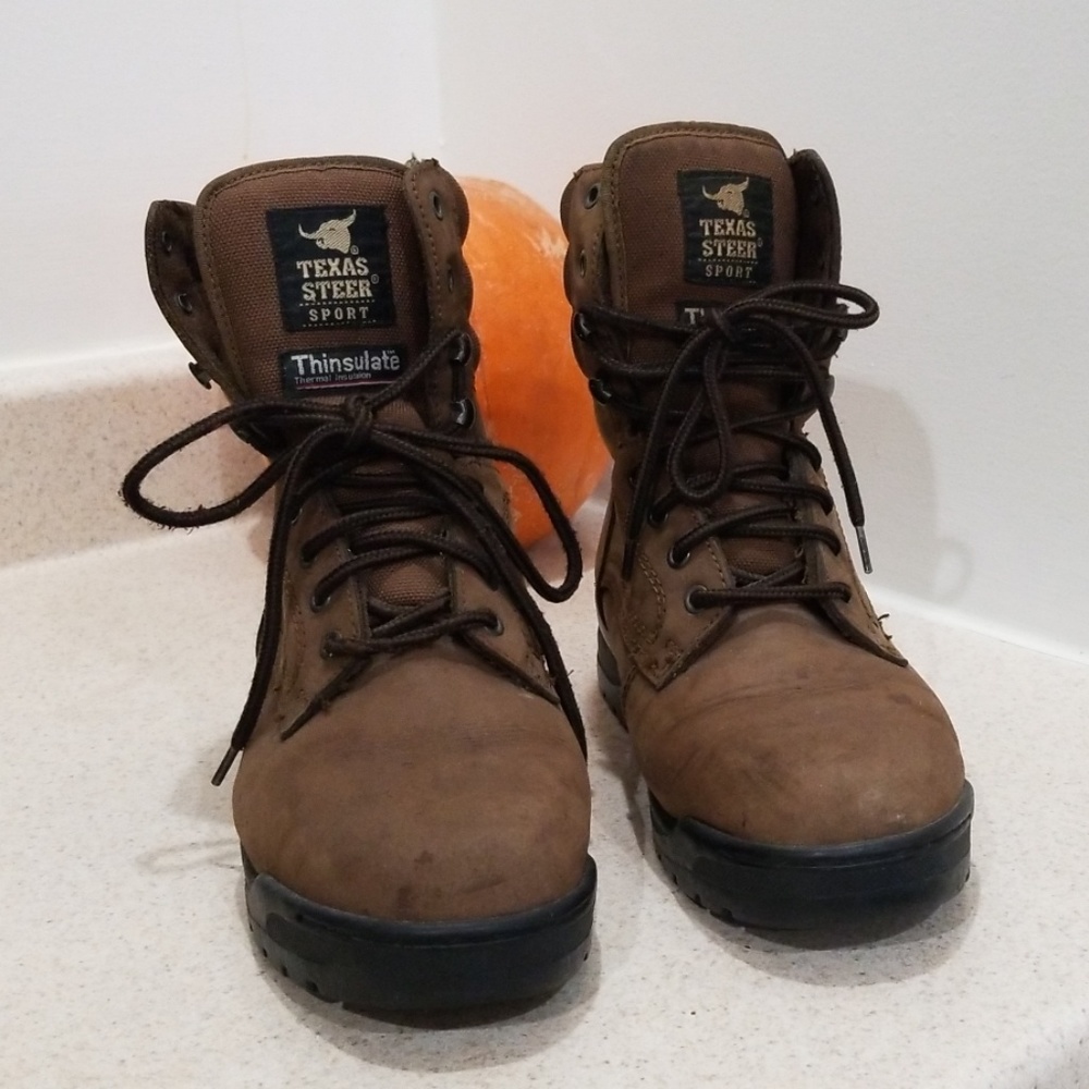 Texas steer sport men's brown insulated work boots